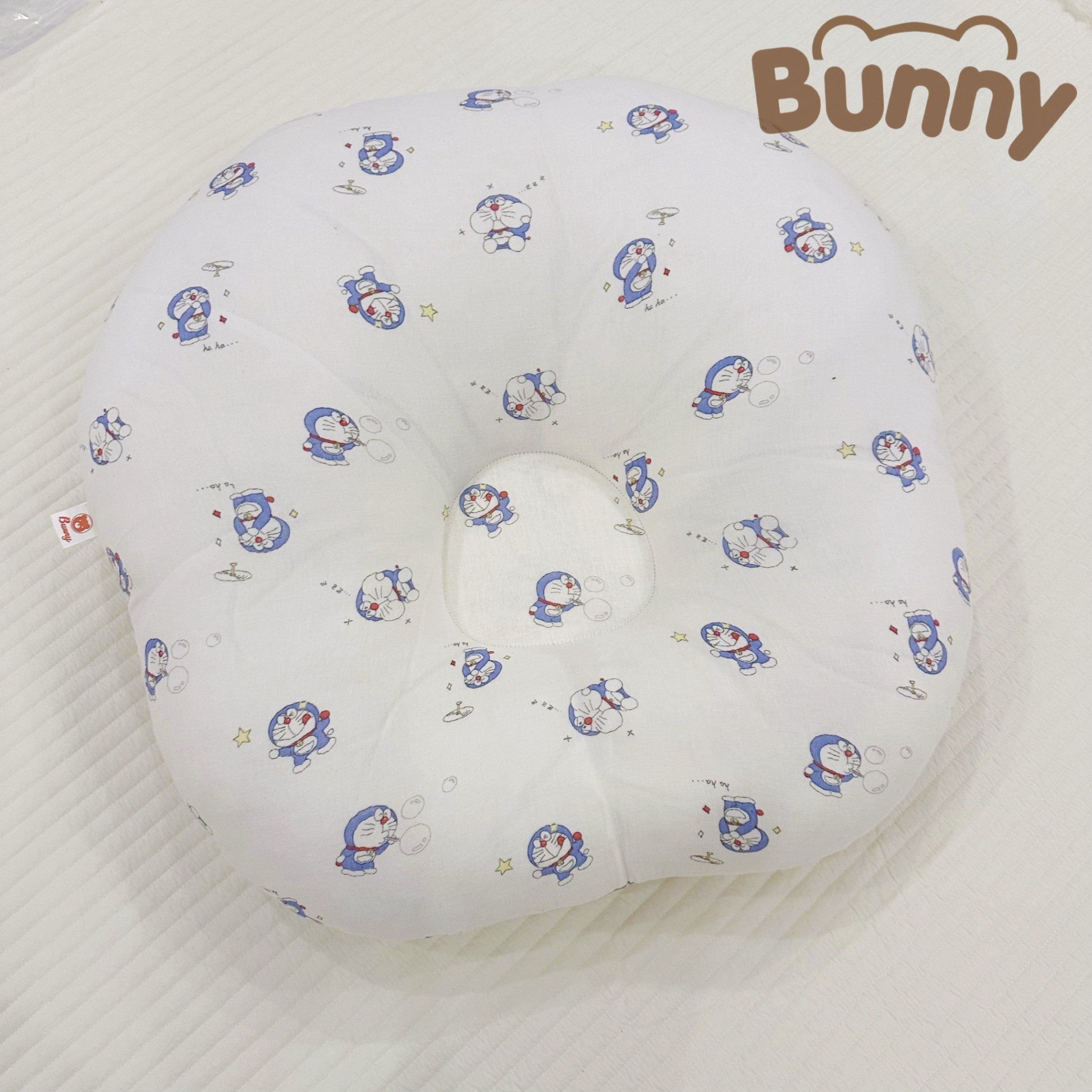 Gối Chống Trào Ngược Cho Bé Sơ Sinh Bunny Chất Xô Muslin Siêu Thoáng Mát Chống Nôn Trớ An Toàn Cho Bé