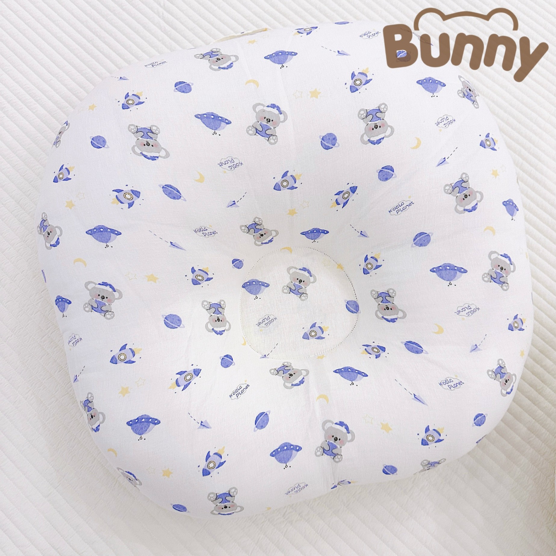 Gối Chống Trào Ngược Cho Bé Sơ Sinh Bunny Chất Xô Muslin Siêu Thoáng Mát Chống Nôn Trớ An Toàn Cho Bé