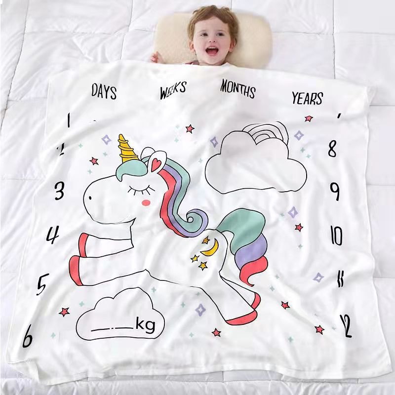 Chăn lụa sợi tre cho bé vải Cotton mềm mại thoáng mát phù hợp đắp cho bé nằm điều hòa mùa hè