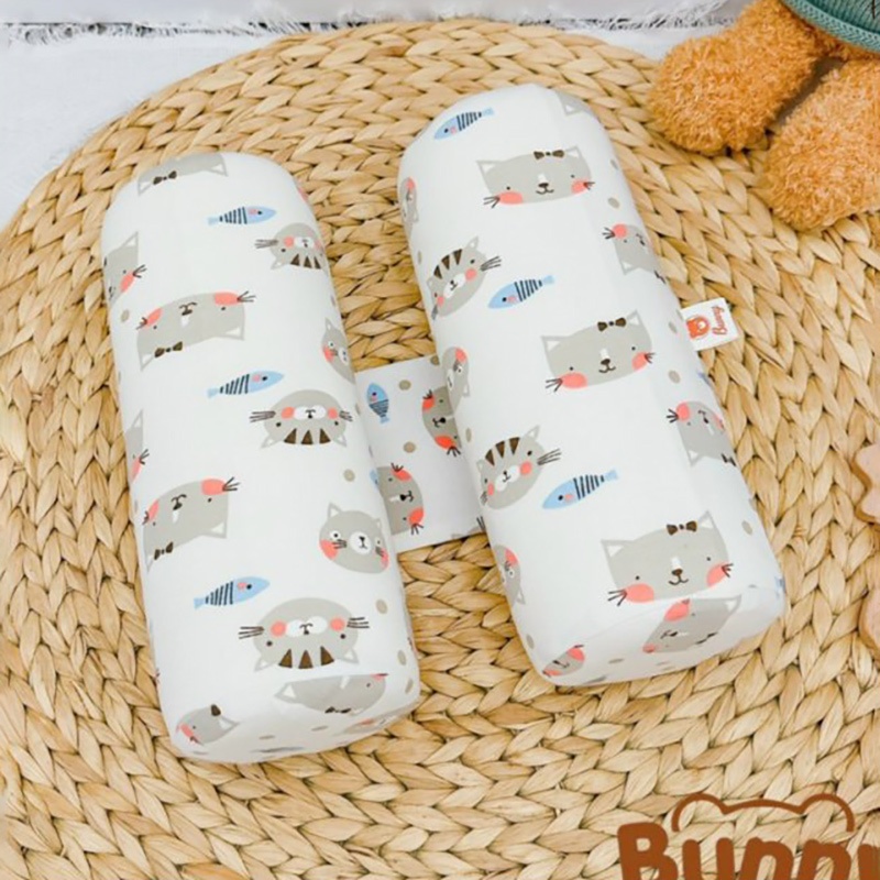 Gối chặn cho bé sơ sinh Bunny chất liệu cao su non cao cấp mềm mại vỏ gối vải thun mềm in hoạ tiết xinh xắn