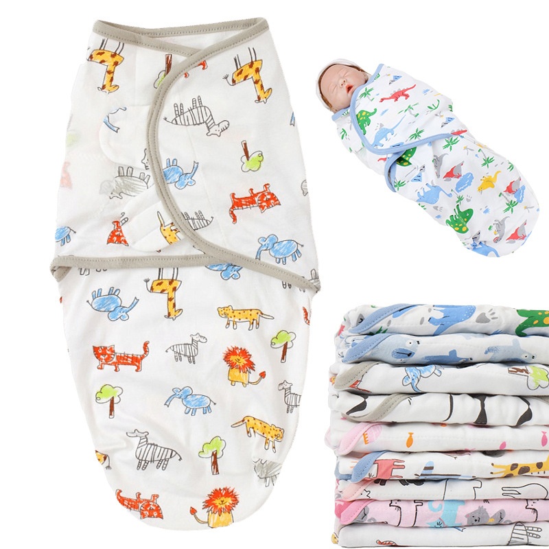 Ủ kén cho bé sơ sinh ngủ ngon Lion Bear Baby cotton khăn chăn quấn bé toàn thân em bé chống giật mình cho bé 0-3 tháng