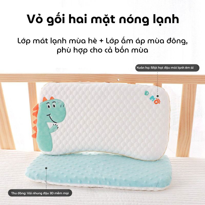 Vỏ gối thay thế cho gối cao su non nhung bi hạt đậu, áo gối thay thế gối cao su non nhung bi
