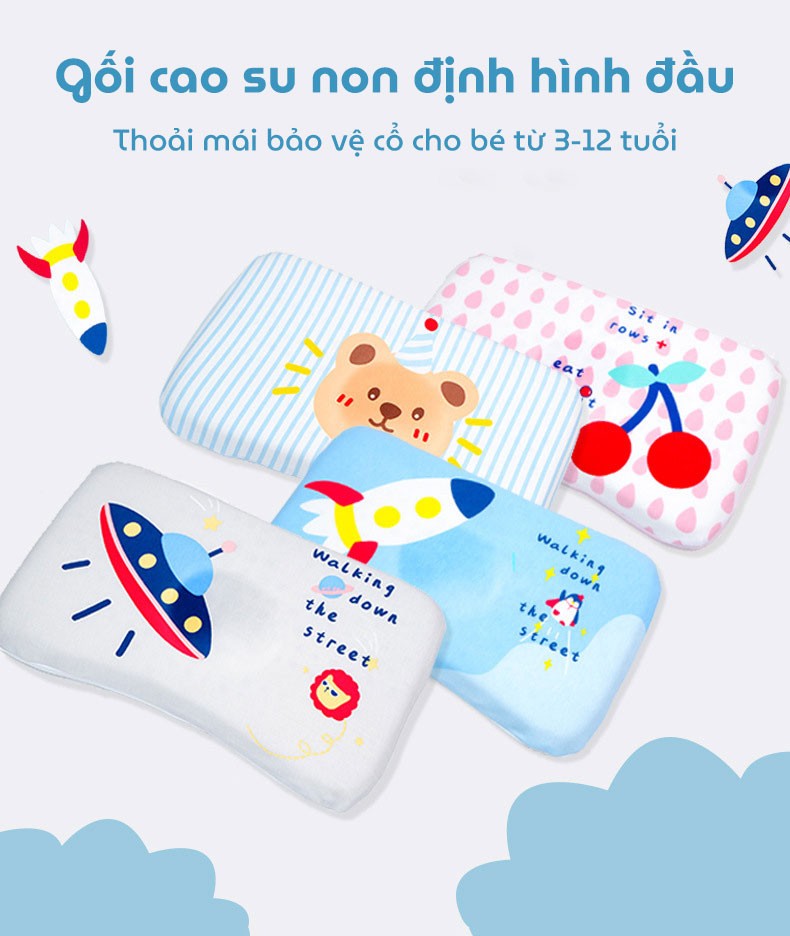 Vỏ gối thay thế cho gối cao su non KidsWorld ZT505, áo gối thay thế gối cao su non KidsWorld ZT505