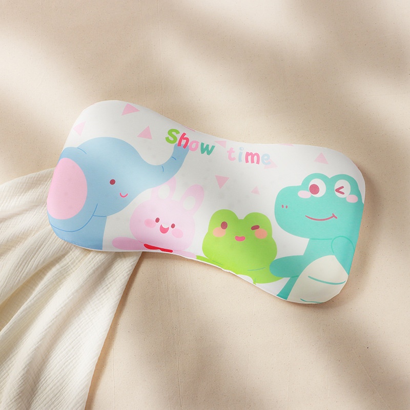 Gối cao su non cho bé từ 1 đến 12 tuổi KidsWorld ZT161 với 2 lõi tùy chỉnh độ cao mềm mại chống lệch xương cổ, mỏi vai gáy