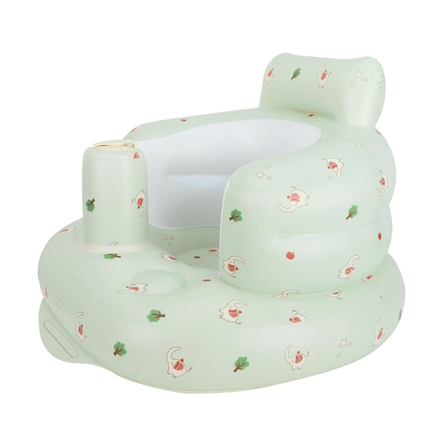 Ghế hơi cho bé tập ngồi, ăn dặm KidsWorld có tích hợp bơm hơi, chống ngã cao cấp dành cho bé từ 4 tháng tuổi trở lên