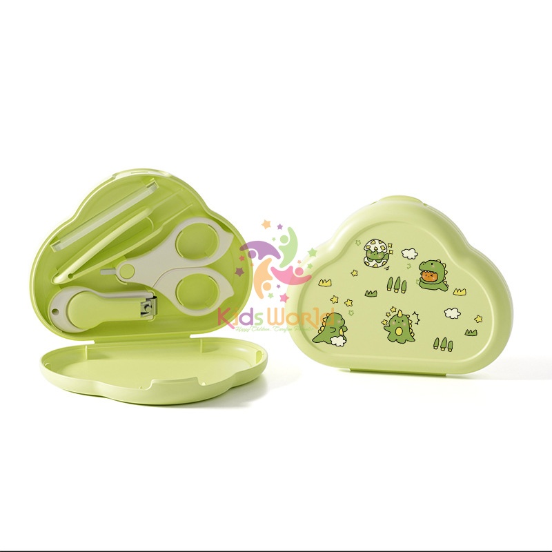 Bộ dụng cụ cắt móng tay, móng chân KidsWorld hình đám mây chống kẹp cho bé sơ sinh