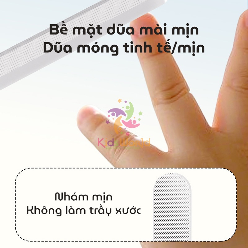 Bộ dụng cụ cắt móng tay, móng chân KidsWorld hình đám mây chống kẹp cho bé sơ sinh
