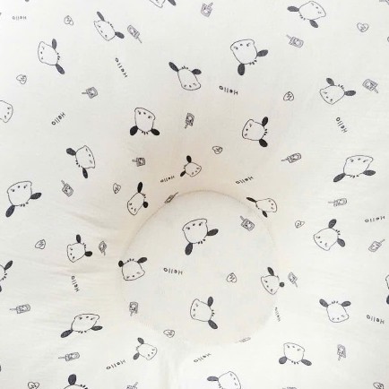 Vỏ gối chống trào ngược Bunny vải xô Muslin cho bé thoáng mát mềm mại kích thước 70x70x20cm