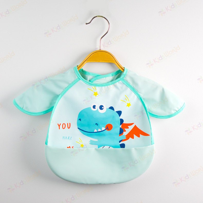 Áo yếm ăn dặm cho bé thiết kế cánh thiên thần chống thấm nước chống bám bẩn siêu nhẹ dễ vệ sinh