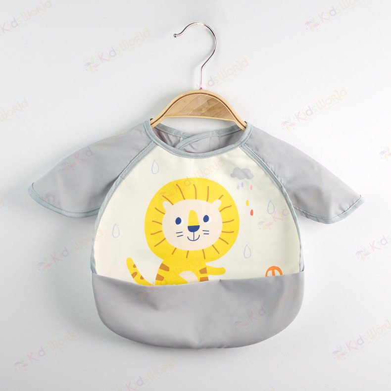 Áo yếm ăn dặm cho bé thiết kế cánh thiên thần chống thấm nước chống bám bẩn siêu nhẹ dễ vệ sinh