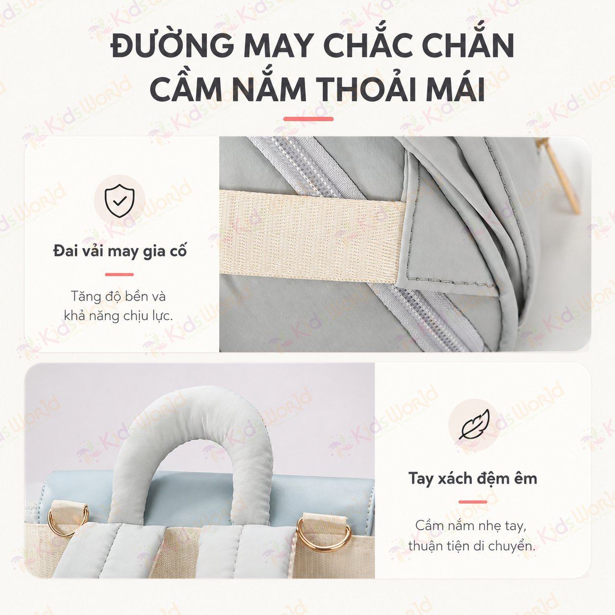 Balo bỉm sữa giữ nhiệt bình sữa DUOHUI sức chứa lớn thời trang cao cấp đựng đồ cho mẹ và bé