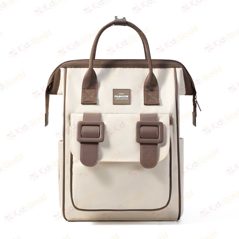 Balo đựng đồ bỉm sữa cho mẹ và bé Fashion dung tích 20L chống thấm nước, nhiều ngăn khoa học, quai đeo êm vai, túi đựng tã phía trước tiện lợi