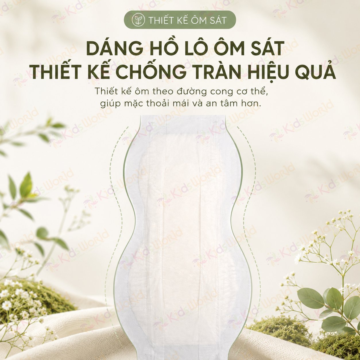 Băng vệ sinh dạng quần cho mẹ sau sinh Wai Puerperal Sanitary Napkin bịch 3 miếng thấm hút tốt có cân định lượng tiện lợi
