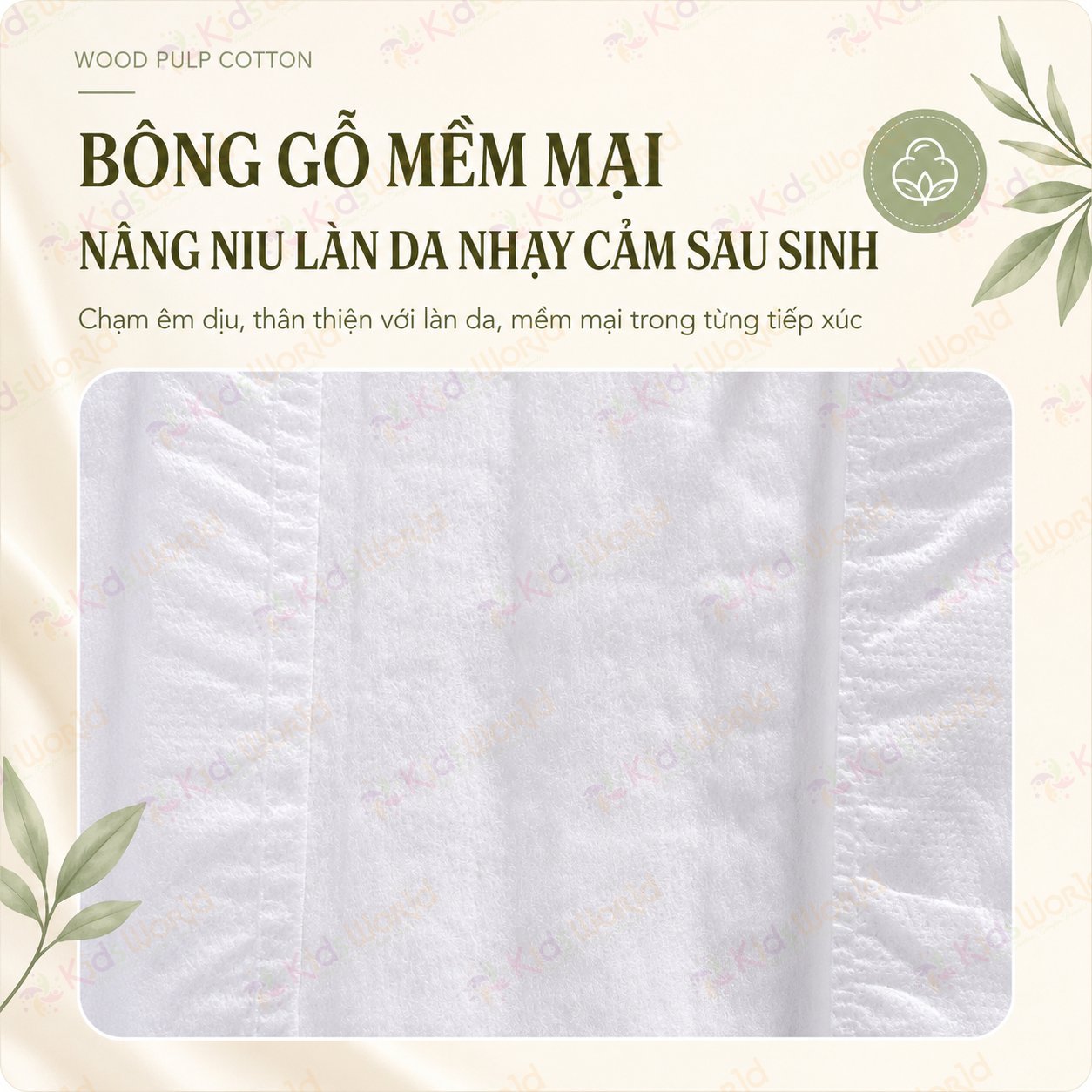Băng vệ sinh dạng quần cho mẹ sau sinh Wai Puerperal Sanitary Napkin bịch 3 miếng thấm hút tốt có cân định lượng tiện lợi