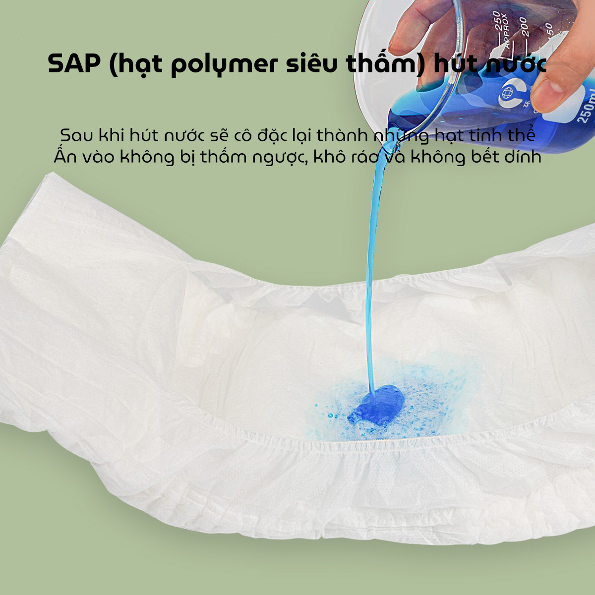 Băng vệ sinh dạng quần cho mẹ sau sinh Wai Puerperal Sanitary Napkin bịch 3 miếng thấm hút tốt có cân định lượng tiện lợi