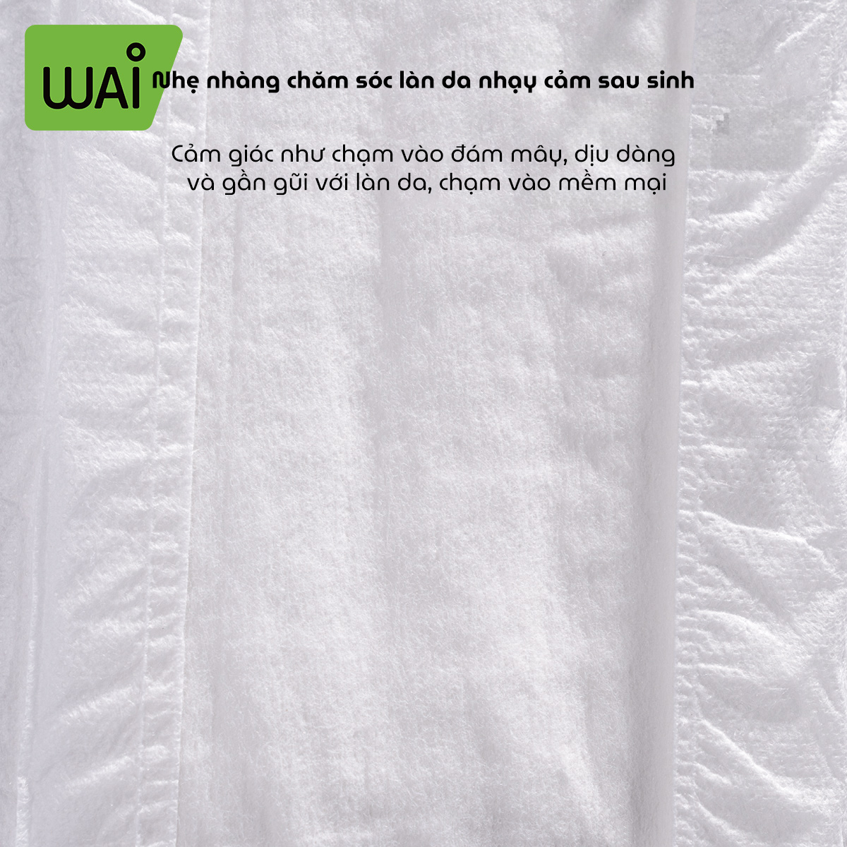 Băng vệ sinh dạng quần cho mẹ sau sinh Wai Puerperal Sanitary Napkin bịch 3 miếng thấm hút tốt có cân định lượng tiện lợi