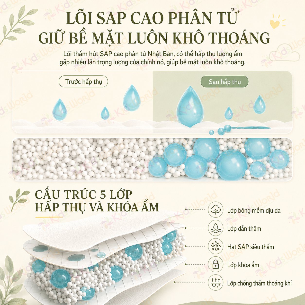 Băng vệ sinh dạng quần dùng 1 lần WAI Disposable Period Underwear chống tràn 3D thiết kế dành cho mẹ bầu, mẹ sau sinh, phụ nữ trong kỳ kinh nguyệt lượng nhiều