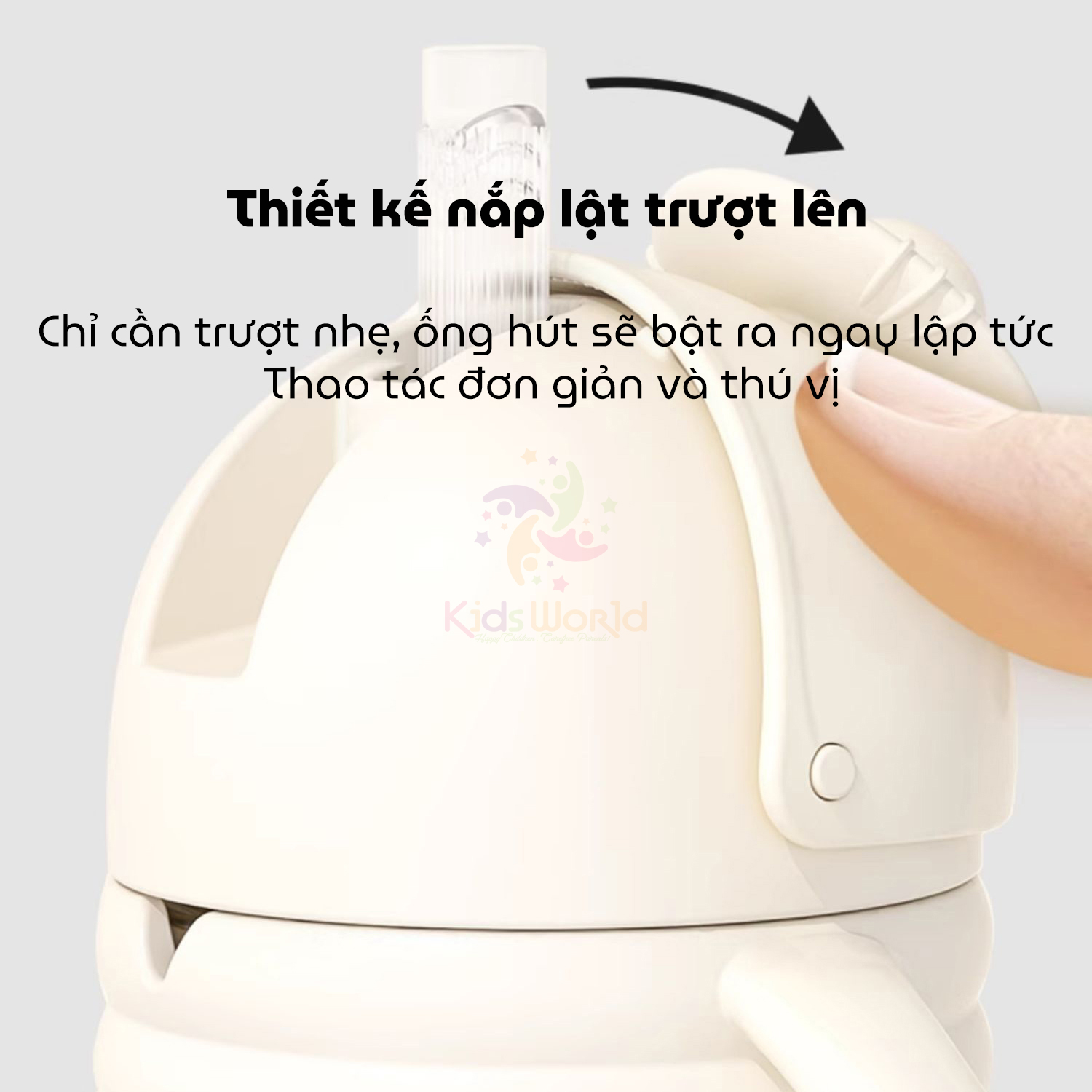 Bình tập hút, tập uống cho bé BEBIKR RainBow Cup dung tích 300ml chất liệu PPSU cao cấp, vạch chia cảm biến nhiệt độ, chống sặc