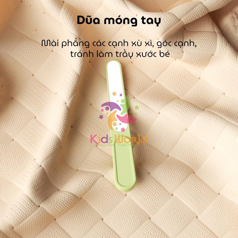 Bộ bấm móng tay móng chân cho bé hình khỉ dễ thương với 4 chi tiết kéo cắt, kìm bấm, nhíp, dũa móng chống kẹp thịt an toàn cho bé