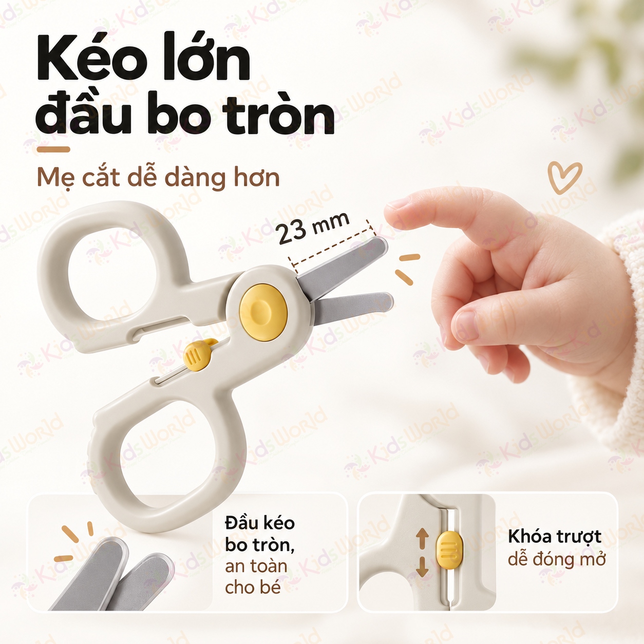 Bộ chăm sóc bấm móng tay móng chân cho bé 6 món hình khủng long chống kẹp thịt, kéo đầu tròn, dũa nano, nhíp bo tròn kèm hộp đựng