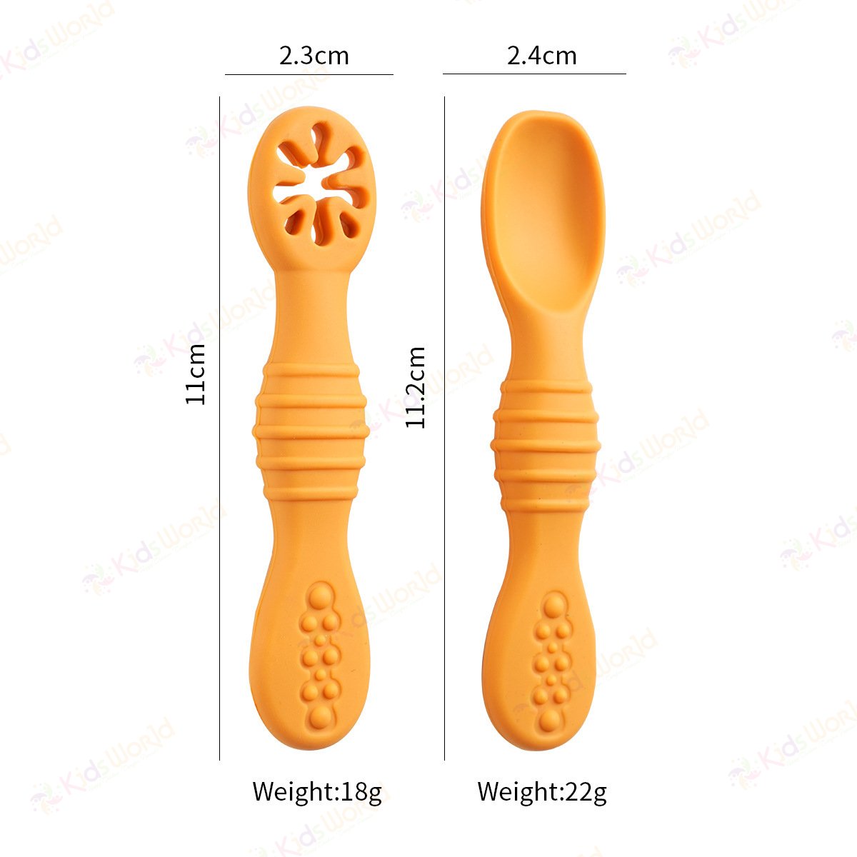 Bộ thìa silicon kết hợp gặm nướu cho bé ăn dặm tập ăn chống hóc, chống trơn, mềm êm, an toàn cho bé