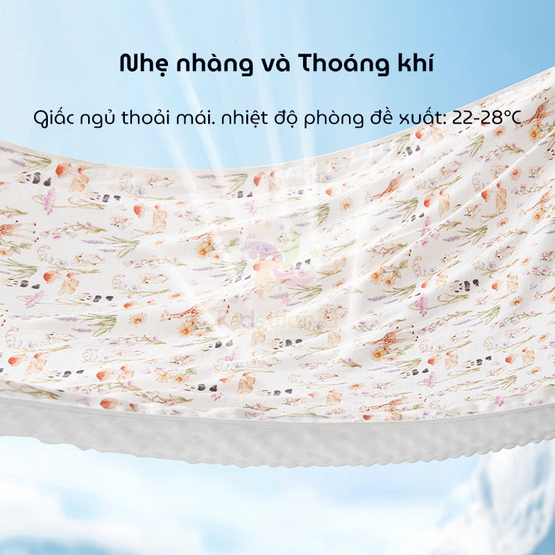 Chăn cho bé sợi tre hạt đậu thiết kế hai mặt tiện dụng và chất liệu cao cấp mềm mại, thoáng khí và an toàn tuyệt đối kích thước 100x100cm