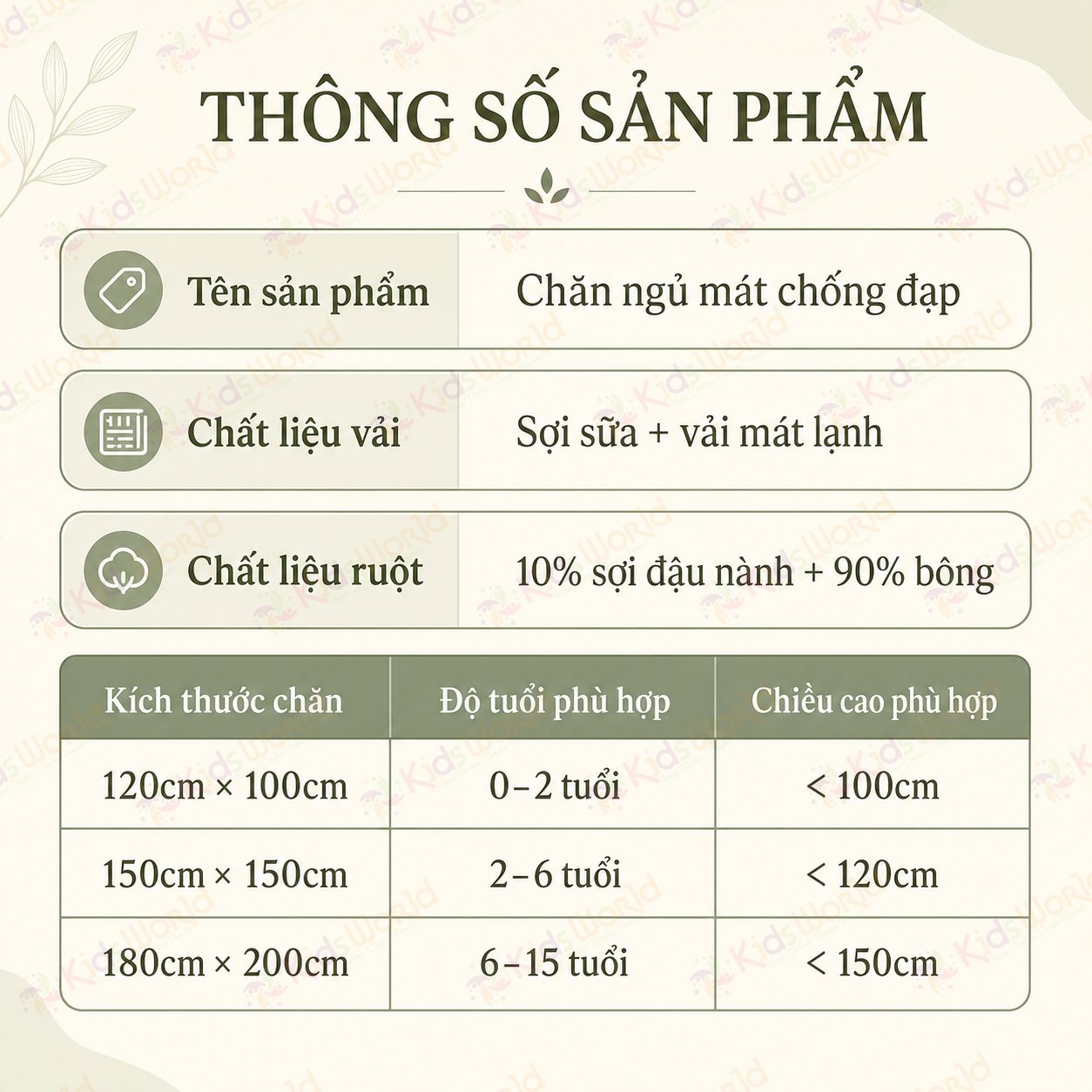 Chăn ngủ chống đạp cho bé hoạ tiết cổ tích siêu mềm mại, thoáng khí, mát dịu, giữ ấm khi ngủ điều hòa kích thước 150x150cm