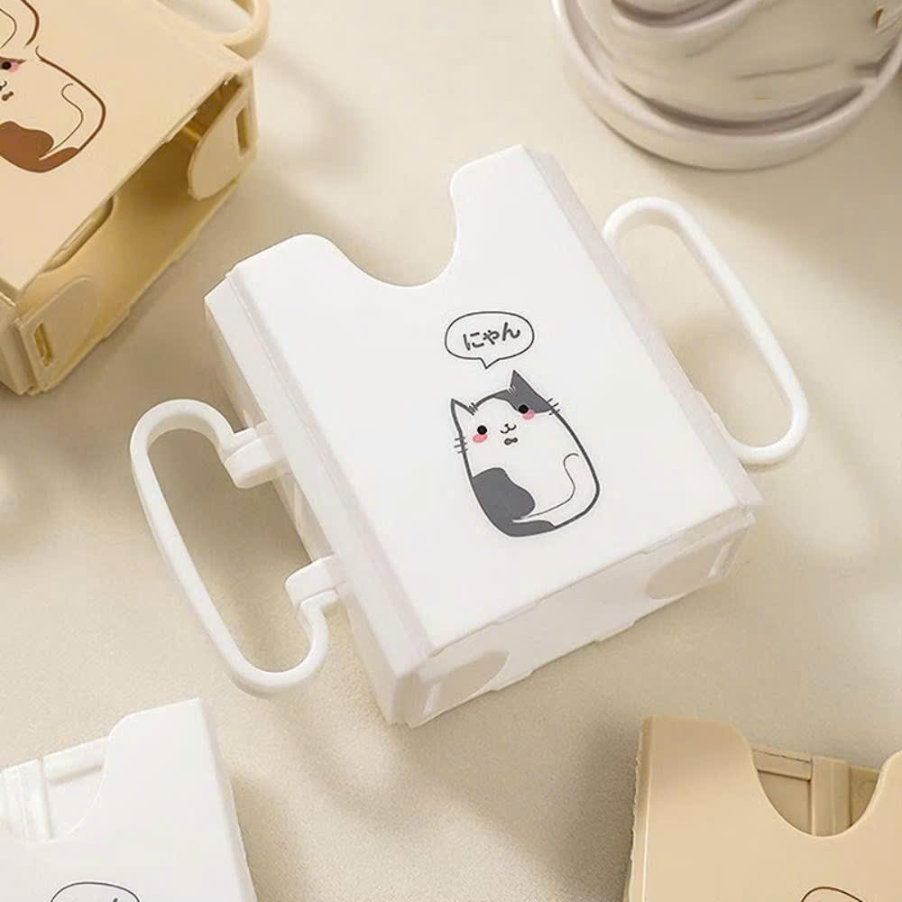 Hộp đựng sữa hộp UTOOKII có quai cầm giúp bé tự uống sữa hộp dễ dàng nhựa PP cao cấp an toàn