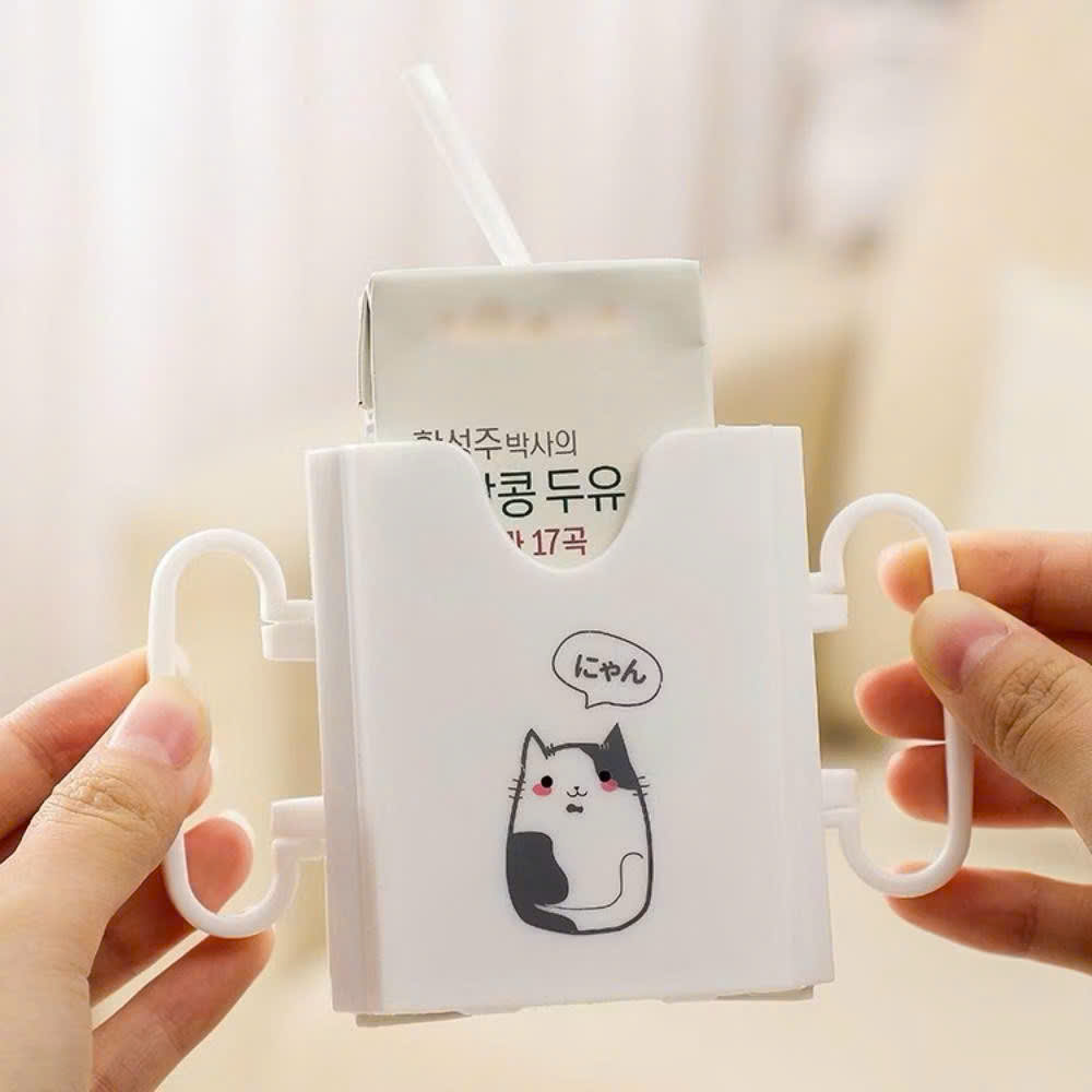 Hộp đựng sữa hộp UTOOKII có quai cầm giúp bé tự uống sữa hộp dễ dàng nhựa PP cao cấp an toàn