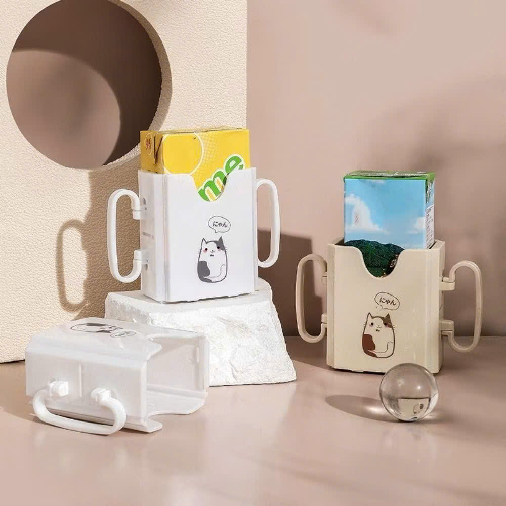 Hộp đựng sữa hộp UTOOKII có quai cầm giúp bé tự uống sữa hộp dễ dàng nhựa PP cao cấp an toàn