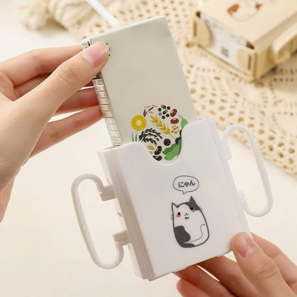 Hộp đựng sữa hộp UTOOKII có quai cầm giúp bé tự uống sữa hộp dễ dàng nhựa PP cao cấp an toàn