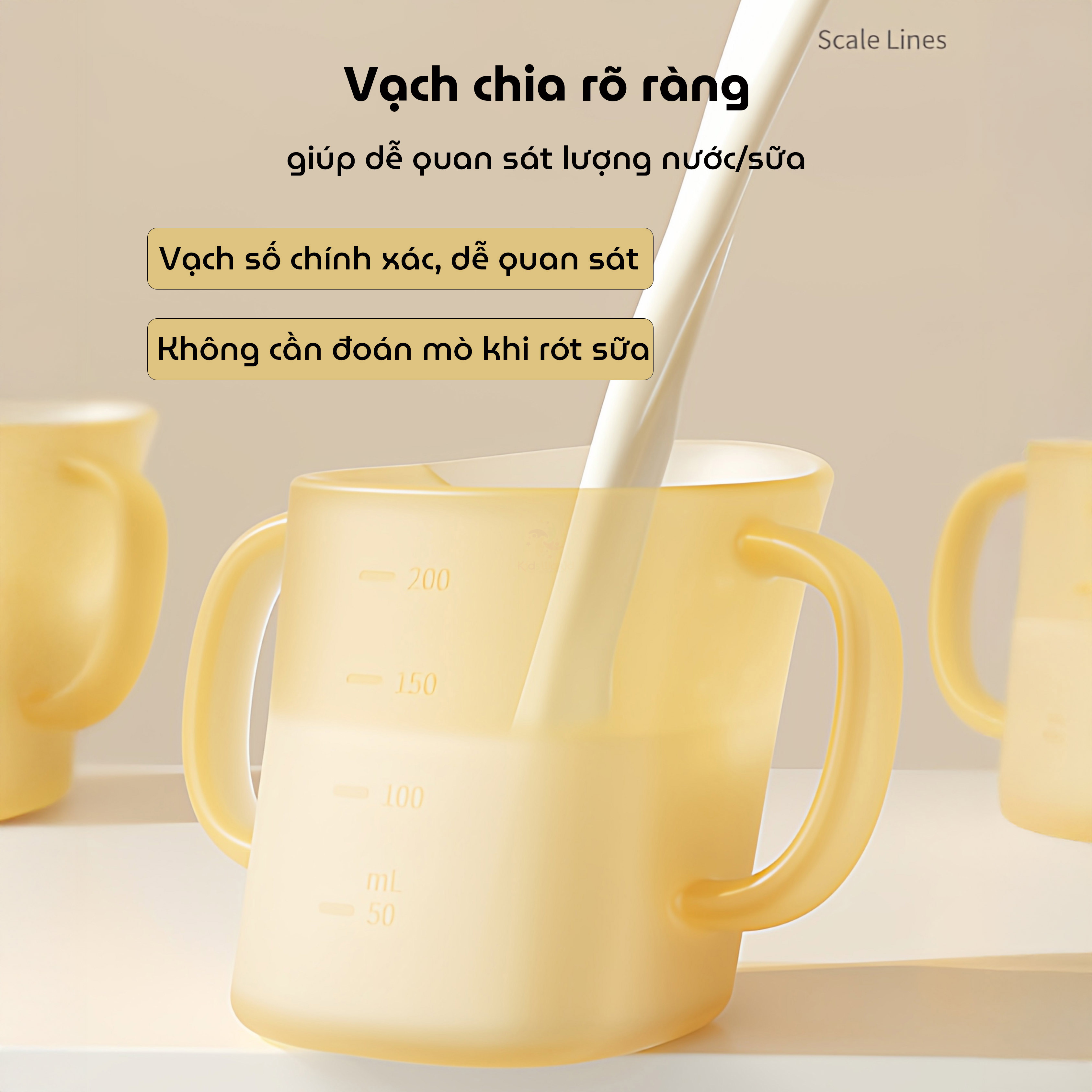 Cốc tập uống cho bé Youkebei, Zaxion thiết kế miệng vát 60° chống sặc cao cấp