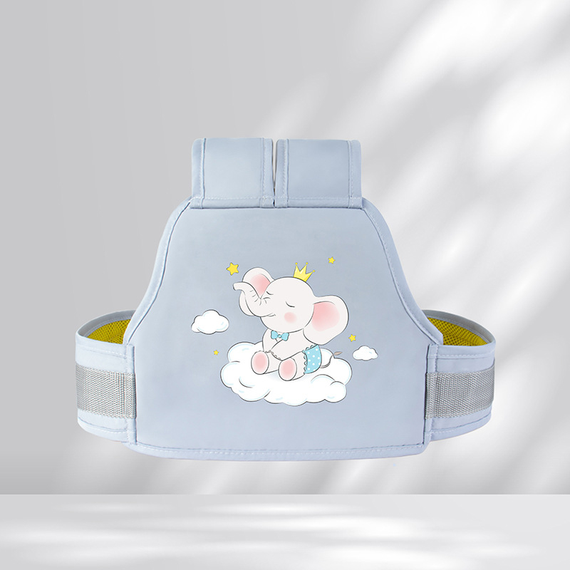 Đai xe máy an toàn cho bé từ 1-10 tuổi KidsWorld DXMH phong cách Hàn họa tiết hoạt hình đáng yêu thoáng khí