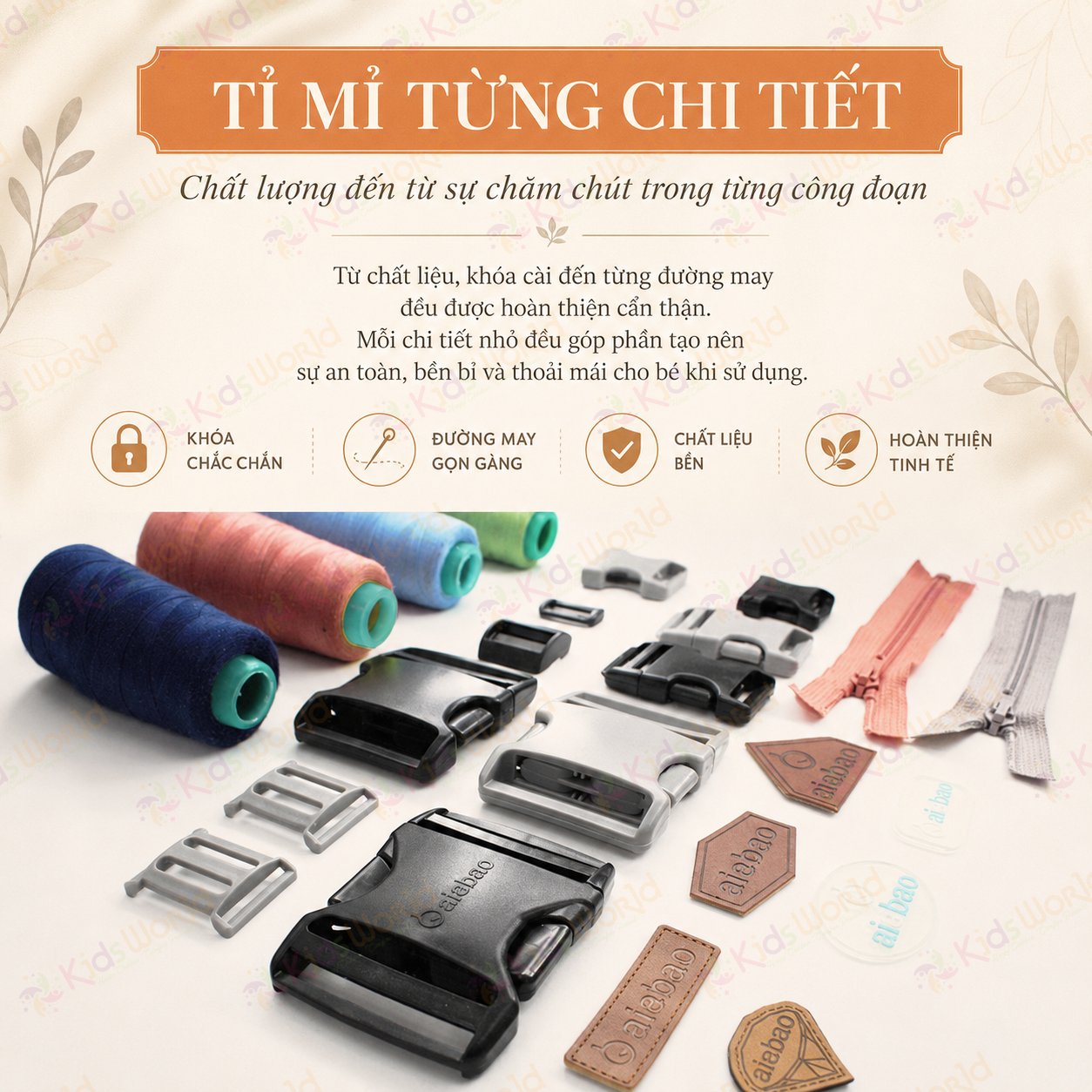 Đai đi xe máy cho bé an toàn Aiebao đai ôm eo kép chống trượt, dây điều chỉnh linh hoạt, có phản quang ban đêm cho bé 9 tháng đến 10 tuổi