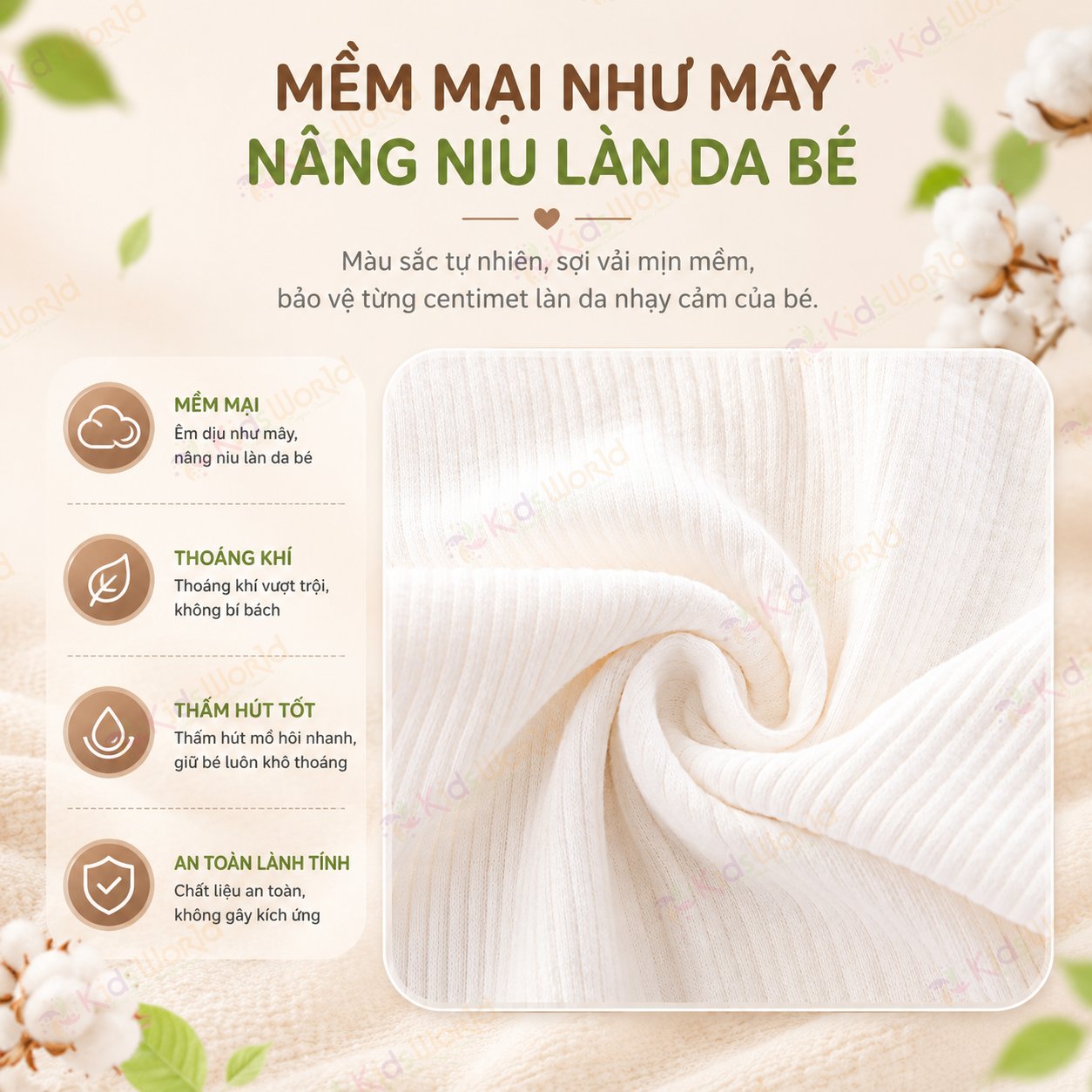 Set 2 đai nịt quấn bụng giữ ấm cho bé sơ sinh chất liệu cotton co giãn, siêu mềm mại, thấm hút mồ hôi tốt