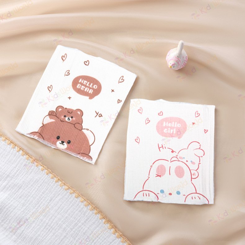 Set 2 đai nịt quấn bụng giữ ấm cho bé sơ sinh chất liệu cotton co giãn, siêu mềm mại, thấm hút mồ hôi tốt