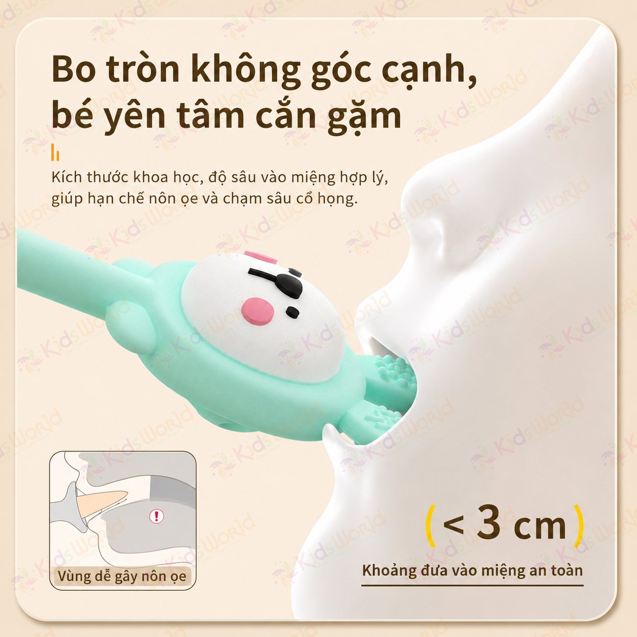 Đồ chơi lục lạc gặm nướu hình thỏ và hươu cầm tay cho bé sơ sinh chất liệu silicon cao cấp có thể khử trùng ở nhiệt độ cao