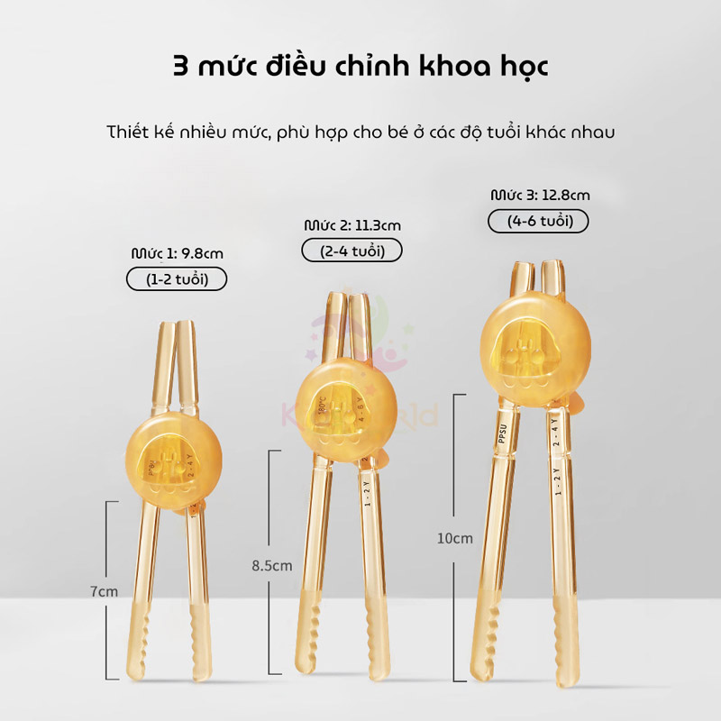 Đũa tập ăn cho bé đũa tập gắp hình Hổ dễ thương chất liệu PPSU cao cấp cho trẻ 1-6 tuổi giúp bé dễ cầm nắm