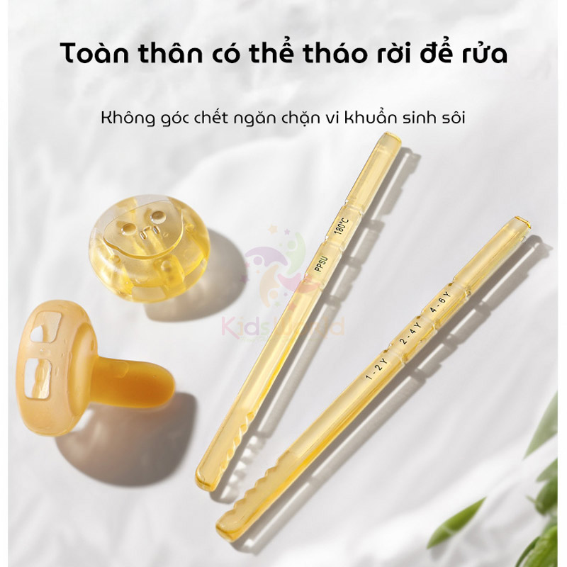 Đũa tập ăn cho bé đũa tập gắp hình Hổ dễ thương chất liệu PPSU cao cấp cho trẻ 1-6 tuổi giúp bé dễ cầm nắm