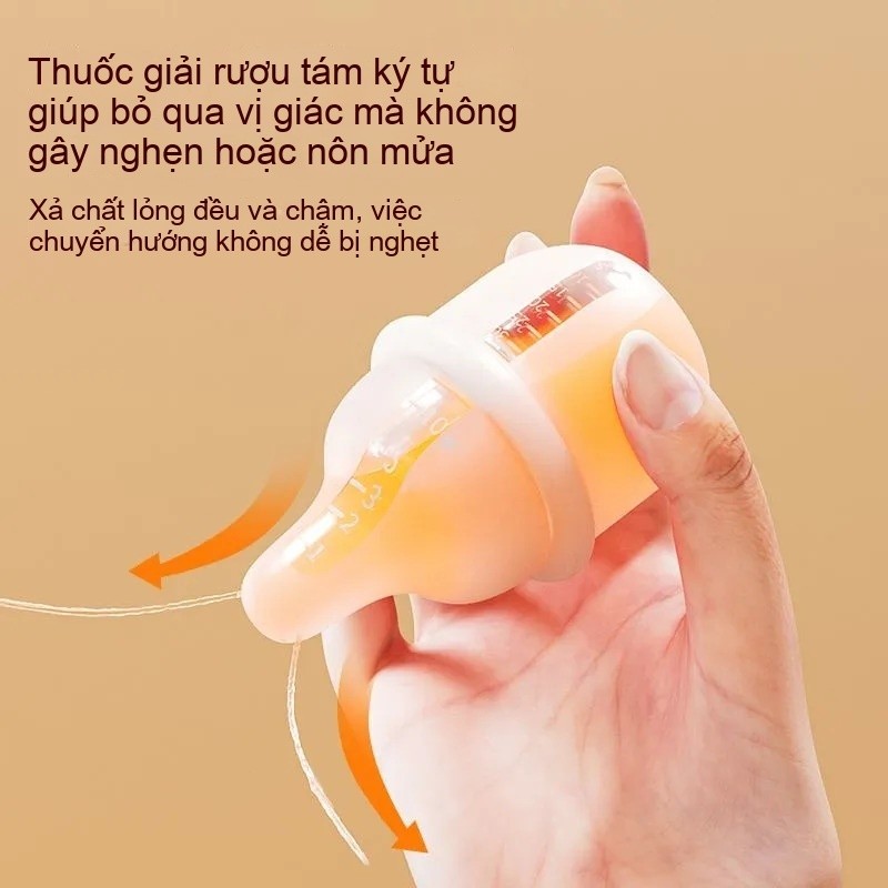 Dụng cụ cho bé uống thuốc KidsWorld YKB68798 chất liệu silicon thực phẩm cao cấp, mềm mại có vạch chia ml tiện lợi