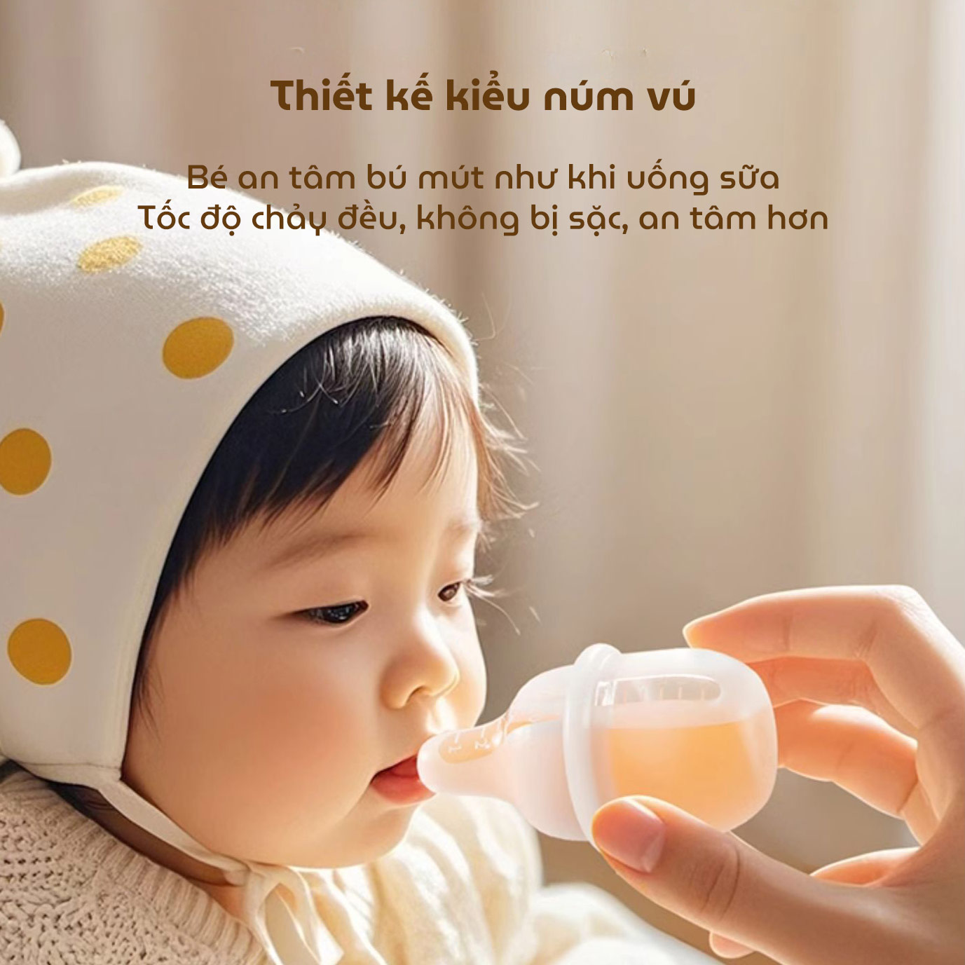 Dụng cụ cho bé uống thuốc KidsWorld YKB68798 chất liệu silicon thực phẩm cao cấp, mềm mại có vạch chia ml tiện lợi