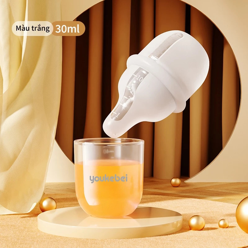 Dụng cụ cho bé uống thuốc KidsWorld YKB68798 chất liệu silicon thực phẩm cao cấp, mềm mại có vạch chia ml tiện lợi