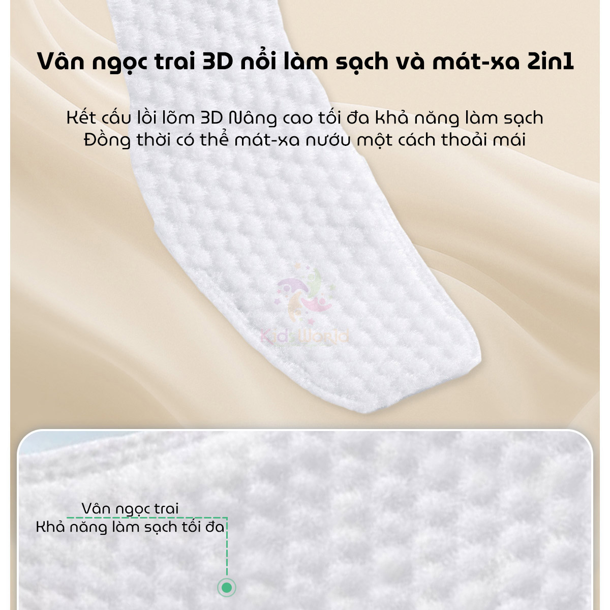 Hộp 30 chiếc gạc rơ lưỡi vệ sinh răng miệng cho bé Wai Oral Cleaning Finger Cover dùng một lần, an toàn và tiện lợi