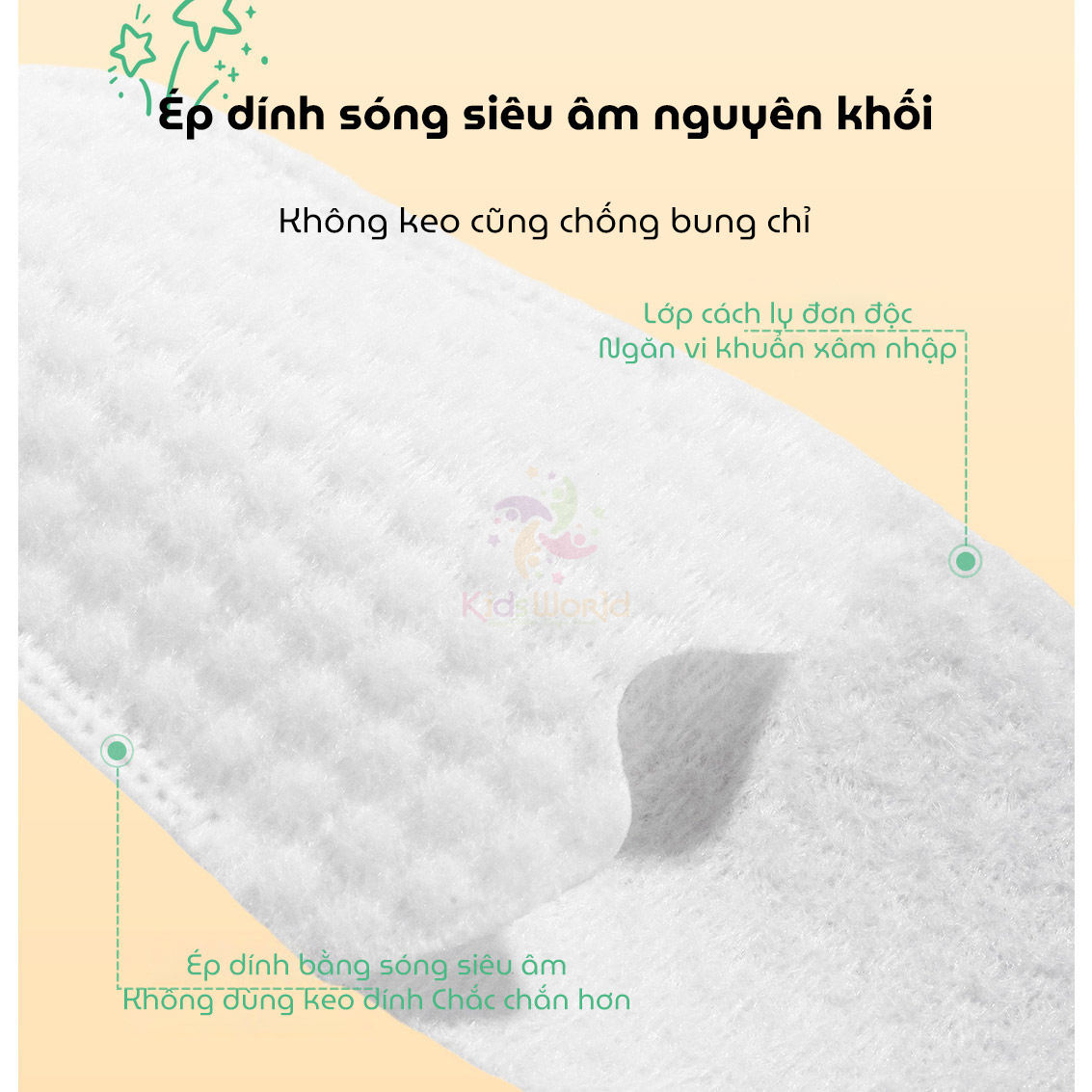 Hộp 30 chiếc gạc rơ lưỡi vệ sinh răng miệng cho bé Wai Oral Cleaning Finger Cover dùng một lần, an toàn và tiện lợi