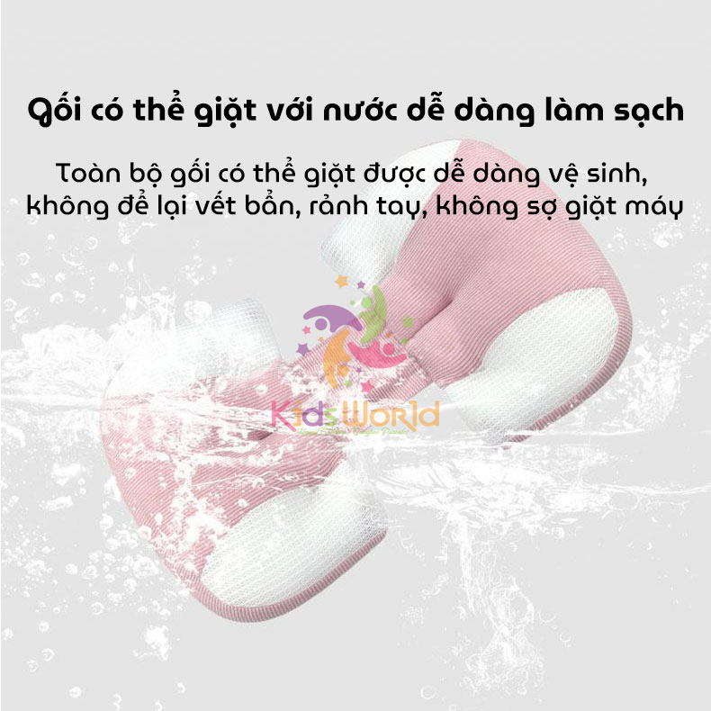 Gối bầu cánh tiên KidsWorld vải Tencel cao cấp mềm mại, thoáng khí giúp giảm đau lưng, nâng đỡ vùng bụng cho mẹ bầu ngủ ngon