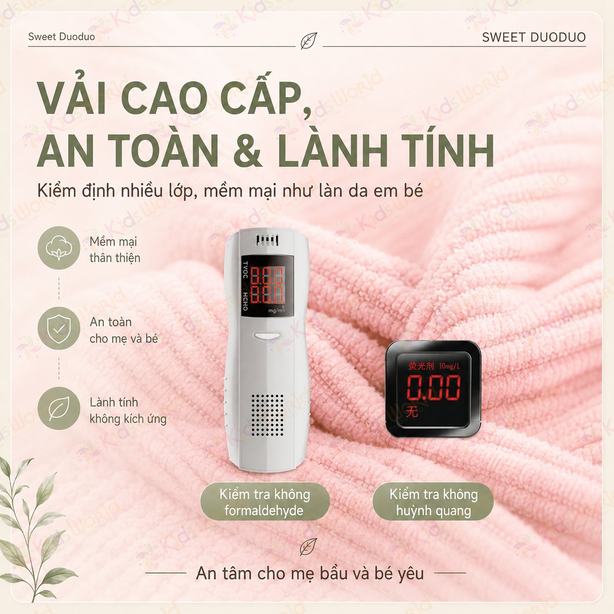 Gối bầu cánh tiên KidsWorld vải Tencel cao cấp mềm mại thoáng khí, nâng đỡ bụng mẹ bầu 30°hỗ trợ giảm đau lưng, tựa lưng, kê chân, giúp mẹ bầu ngủ nghiêng thoải mái