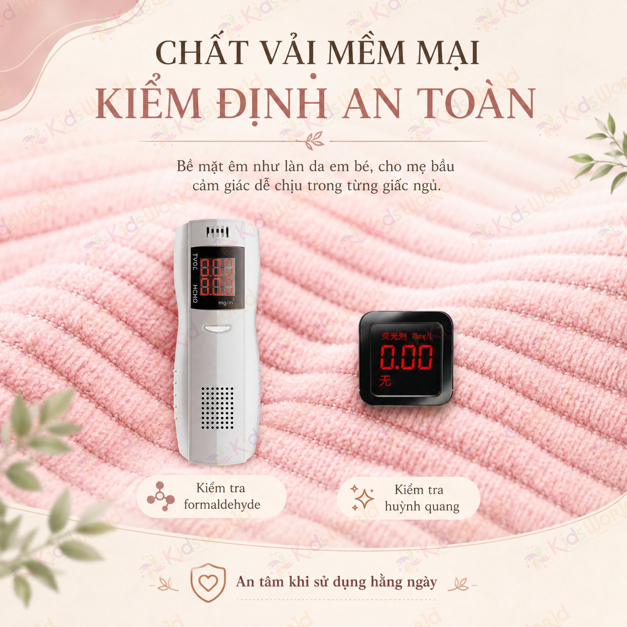 Gối bầu cánh tiên KidsWorld vải nhung tăm cao cấp, nâng đỡ bụng mẹ bầu 30°hỗ trợ giảm đau lưng, kê chân, tựa lưng, tặng kèm gối phụ, ruột bông xoắn 7d đàn hồi
