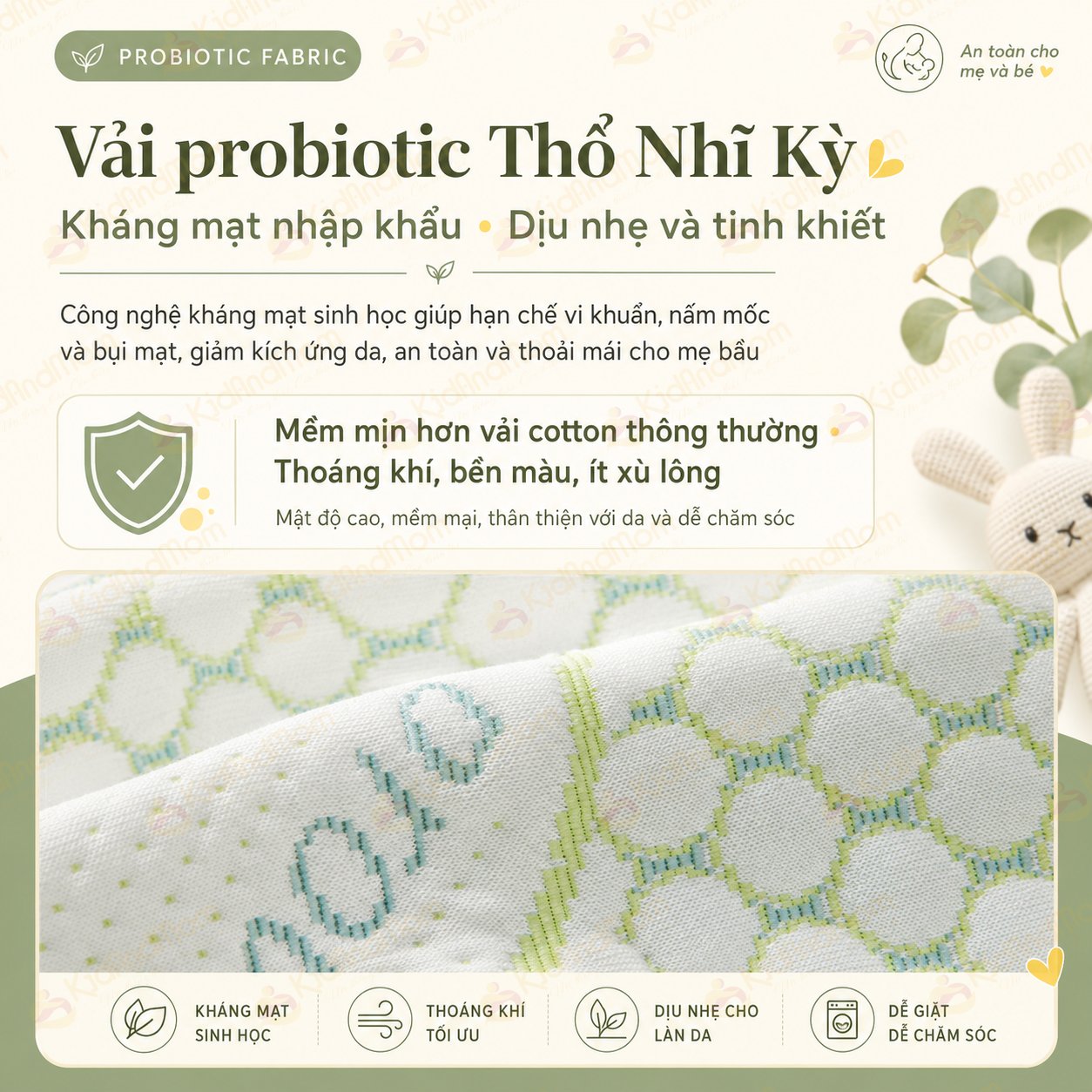 Gối bầu cánh tiên KidsWorld vải sợi tre cao cấp, gối đỡ bụng mẹ bầu 30° hỗ trợ giảm đau lưng, nâng đỡ eo lưng, vùng bụng, kê chân, tựa lưng, tặng kèm gối phụ giúp mẹ bầu ngủ ngon