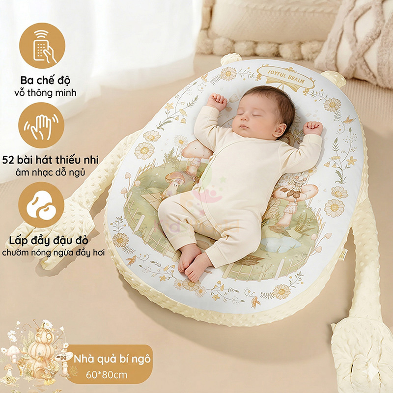 Gối chống trào ngược cho bé cao cấp hoạ tiết cổ tích với thiết kế bàn tay vỗ về thông minh mang lại giấc ngủ sâu