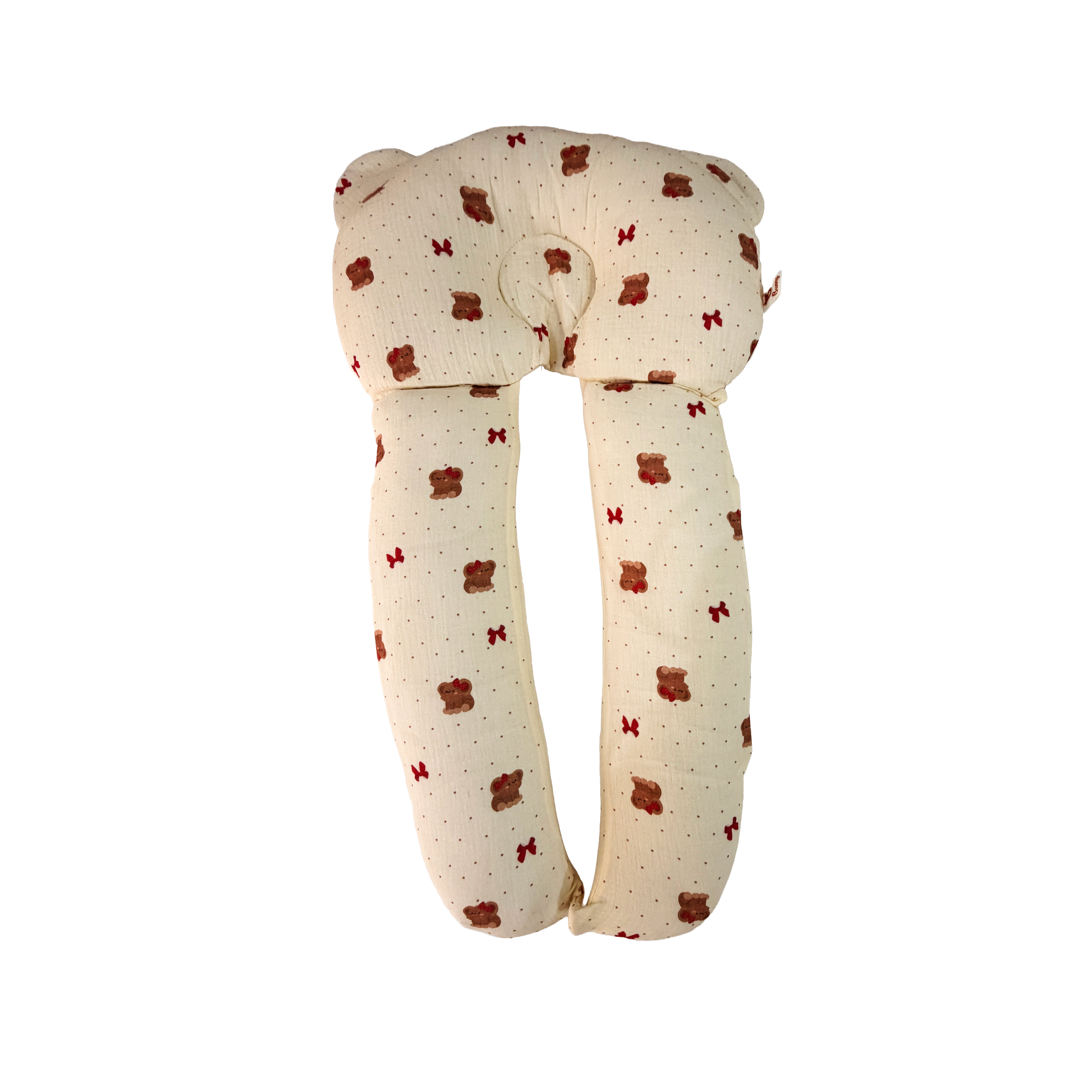 Gối chữ u cho bé vải xô Muslin Bunny đa năng làm gối đầu, gối chặn, gối ôm giúp bé ngủ ngon chống giật mình, chống bẹp đầu